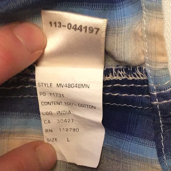 True Religion western shirt. Plaid pattern. Size Large. - Picture 8 of 13